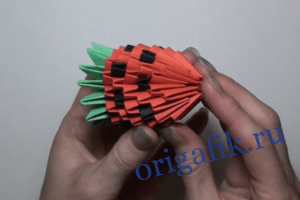 оригами Клубничка 23