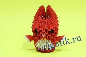 Как сделать зайчика оригами: схема и видео сборки