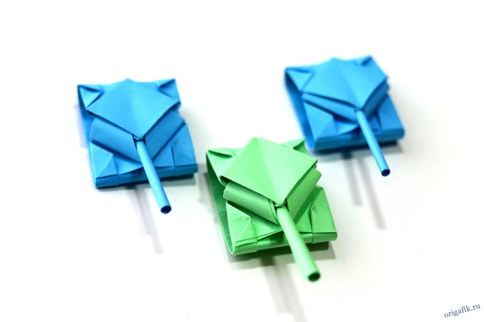 Как сделать танк из бумаги оригами пошагово