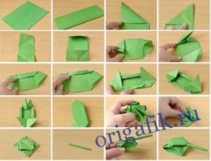 Танк из бумаги оригами