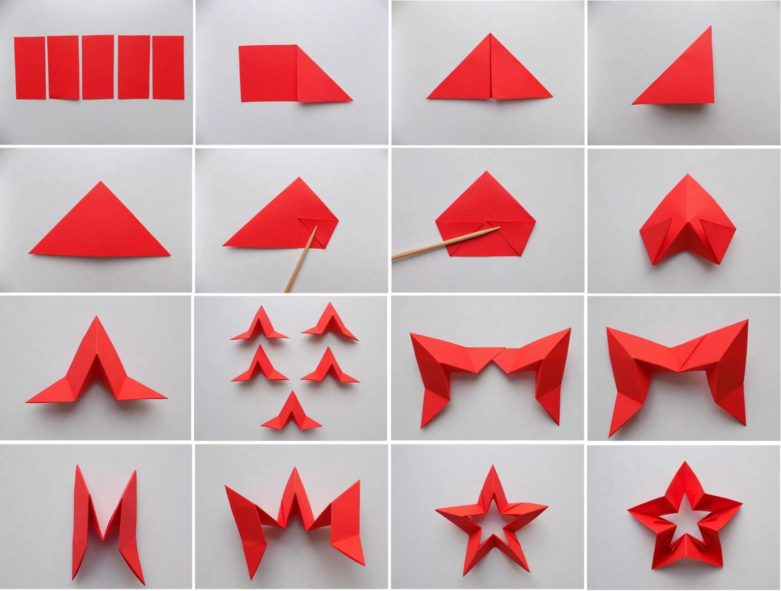 Оригами на новый год звезда дети