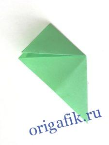 Объемный треугольник из бумаги - кусудама (2 варианта)