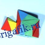 Объемный треугольник из бумаги – кусудама (2 варианта)