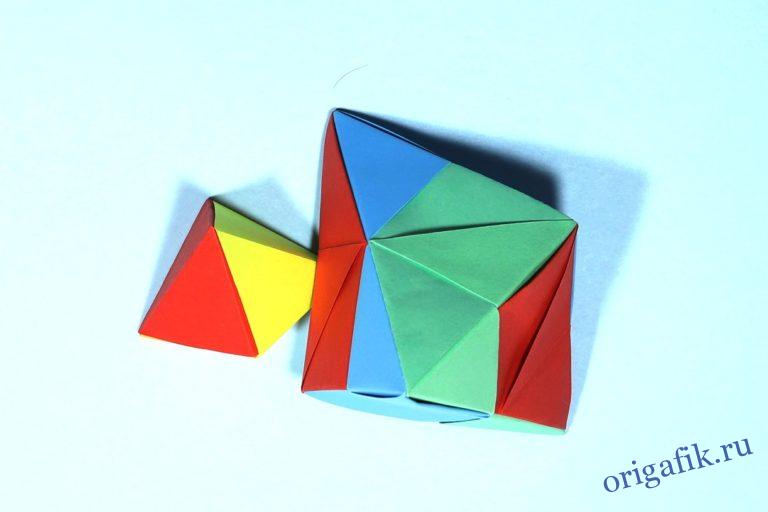 треугольник из бумаги