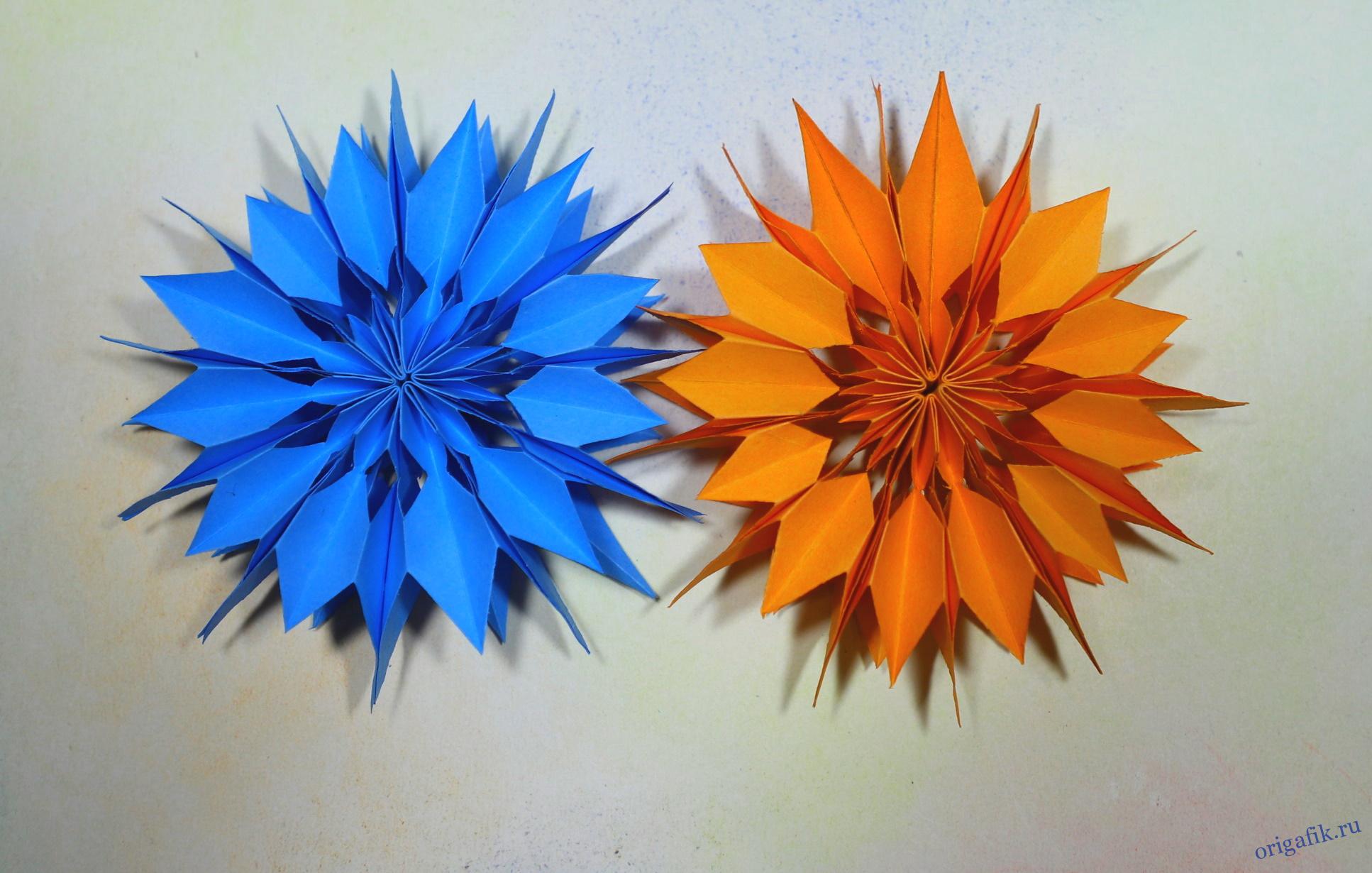 Оригами – снежинка » Master classy - мастер классы для вас